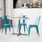 Flash Furniture Tenley Commercial Grade Distressed Blue Metal Indoor-Outdoor Stackable Chair ET-3534-COM-B-GG - alternate 4
